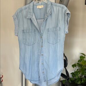 Cloth & Stone Sky Blue Button-Up Shirt